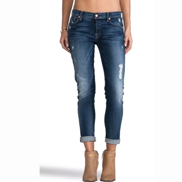 7 For All Mankind Denim - 7 For All Mankind Josefina Boyfriend Skinny Jeans